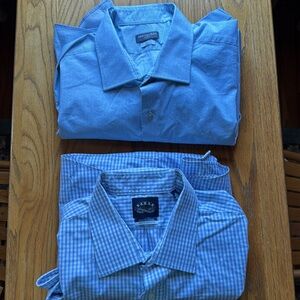 2 men’s like new dress shirts